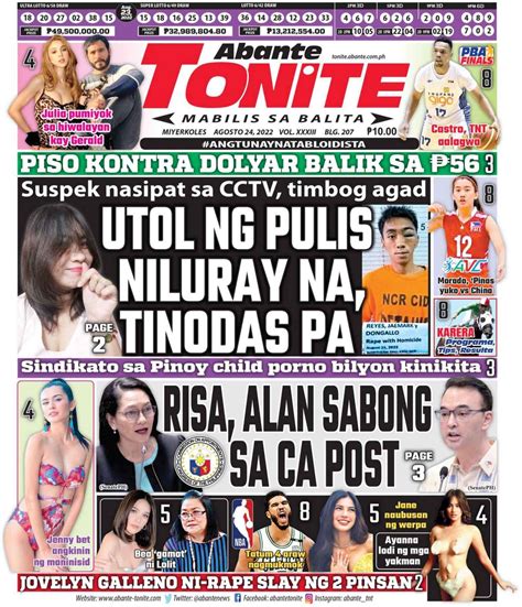 abante tonight editorial images.
